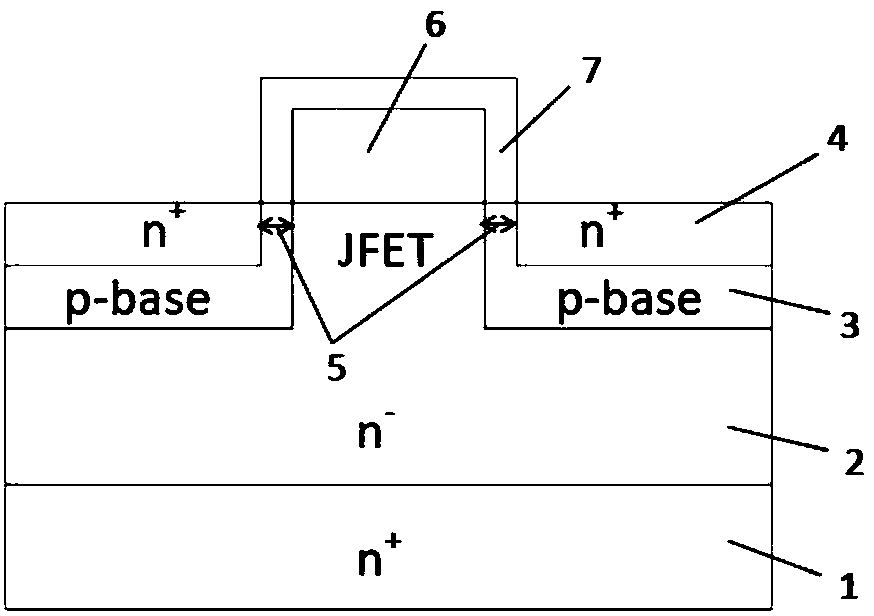 Short-channel semiconductor power device and preparation method therefor