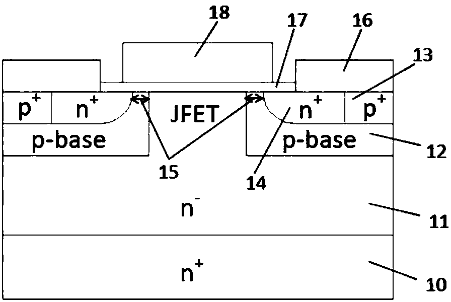 Short-channel semiconductor power device and preparation method therefor