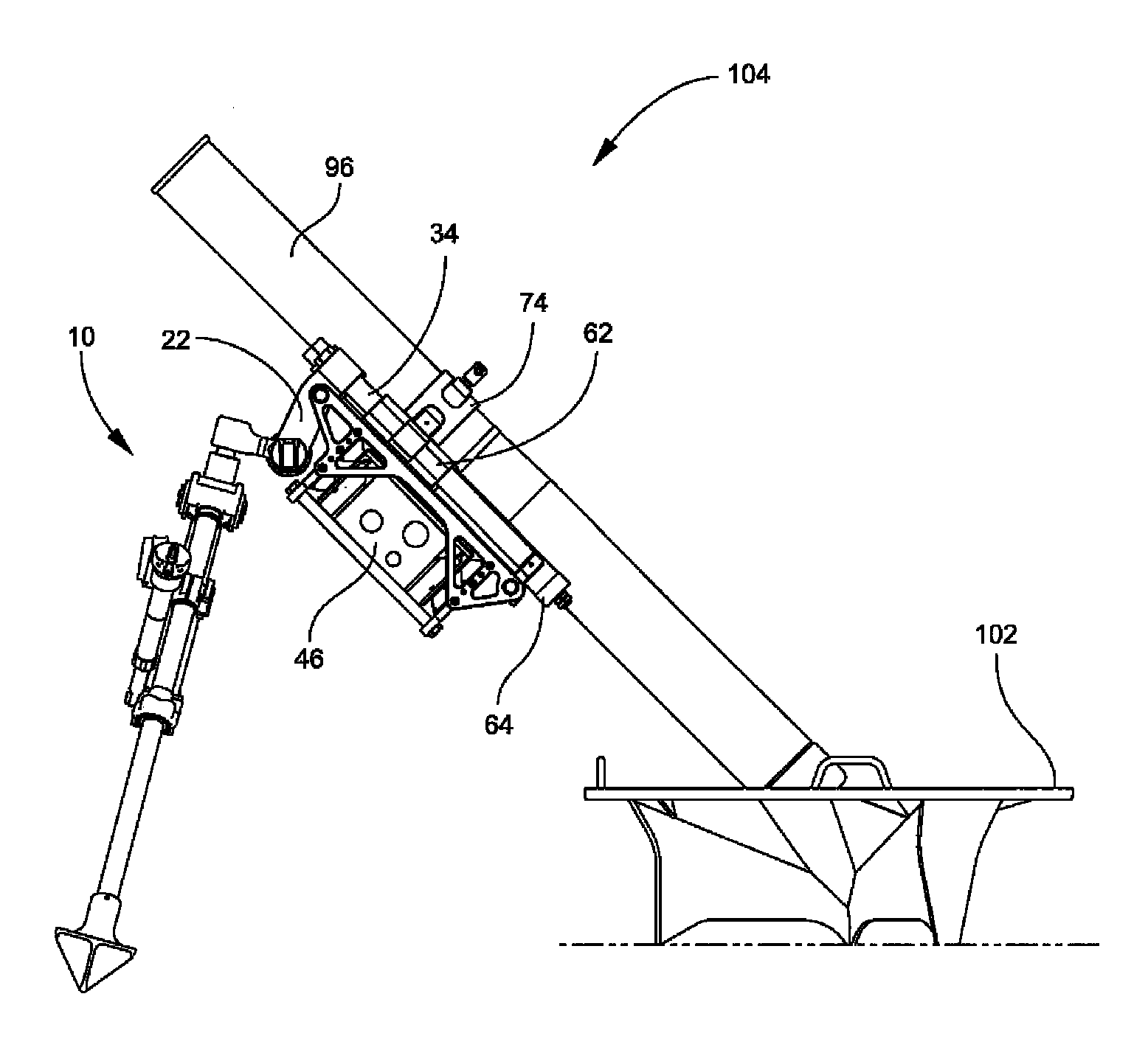 Bipod-mounted mortar fire control system