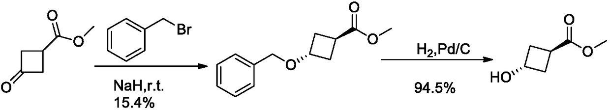 Method for synthesizing trans-3-hydroxy cyclobutyl formic acid