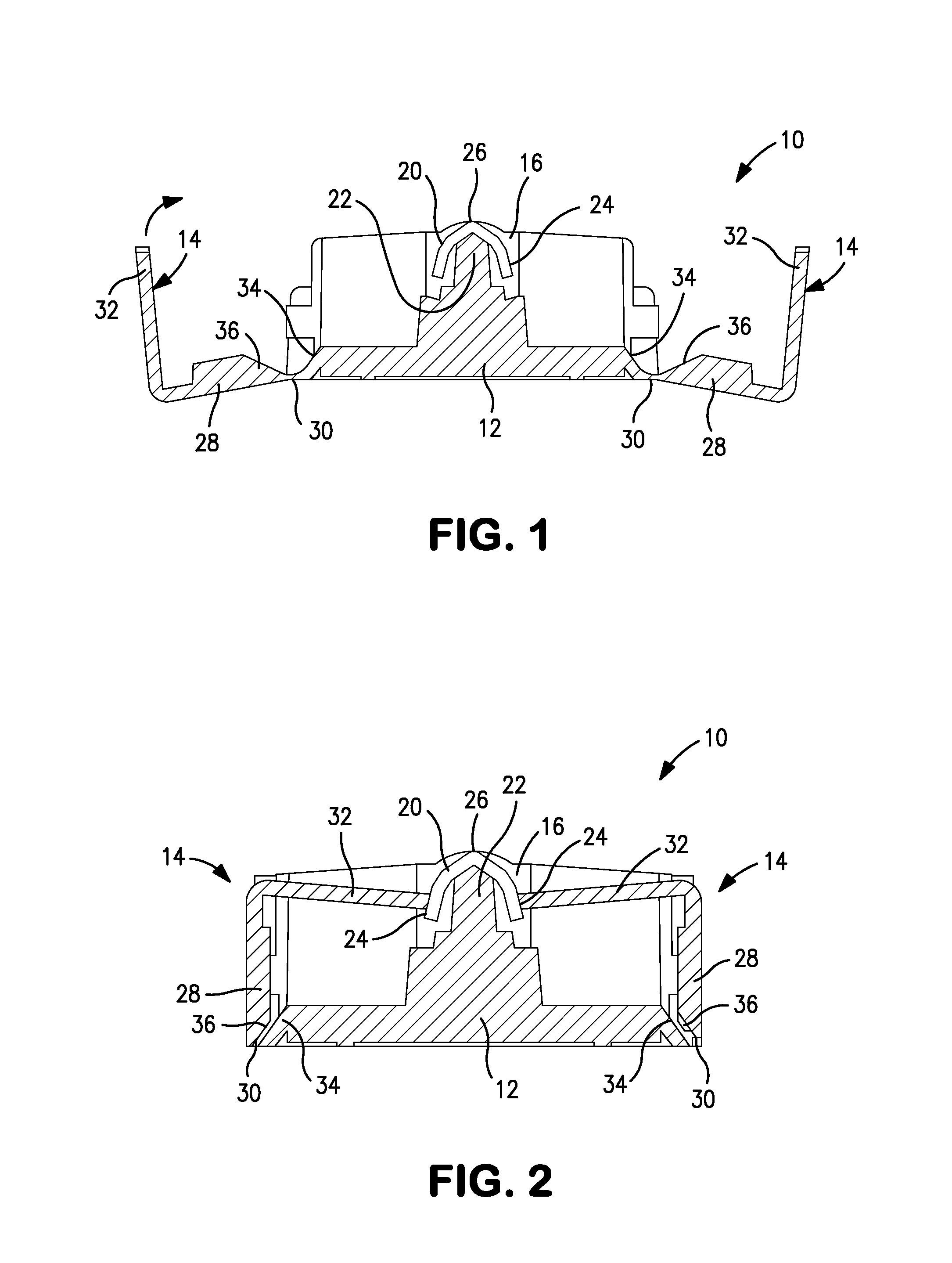 Cartridge for surgical fasteners with integrated lock system