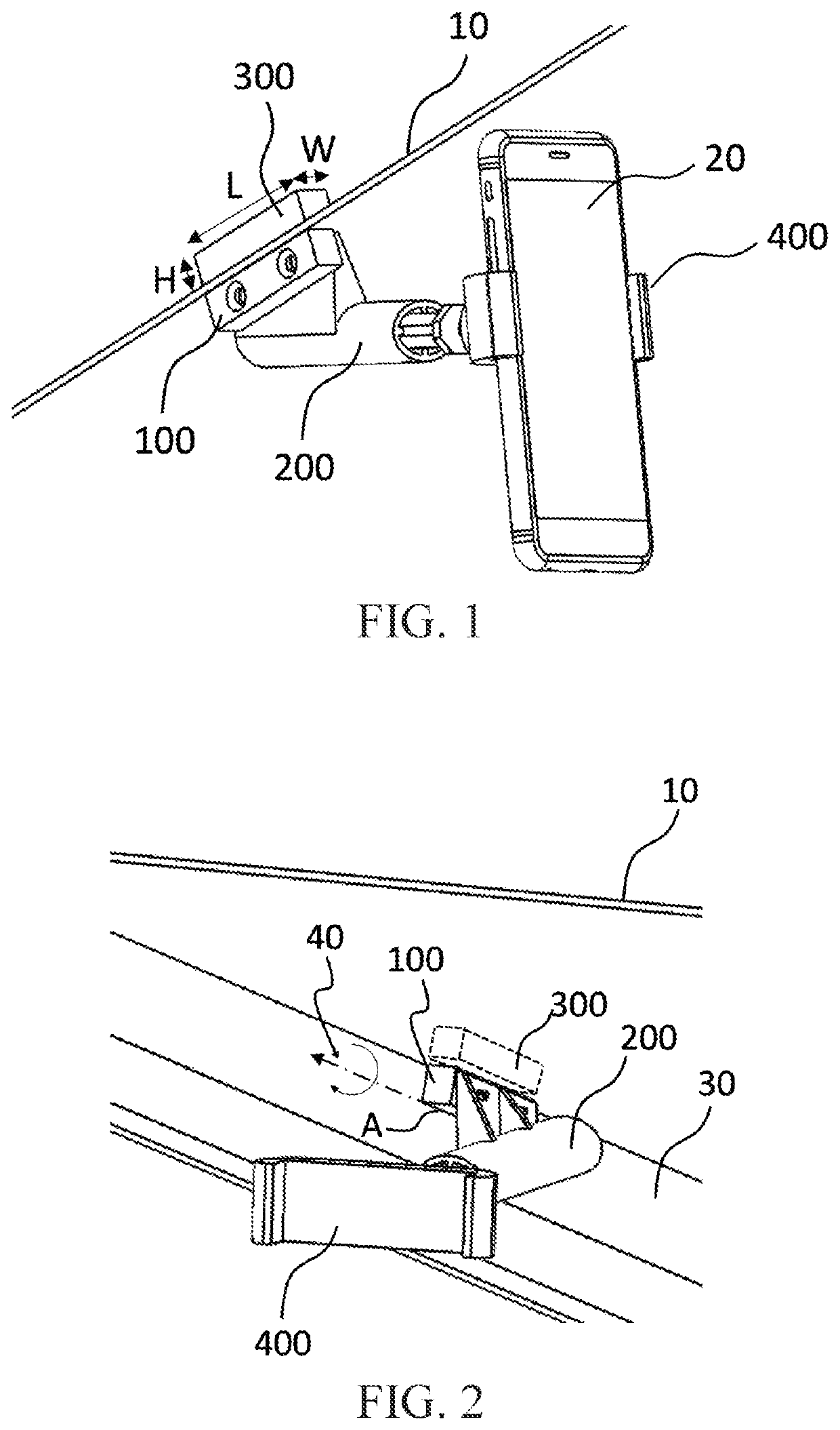 Magnetic Device Mount for Attachment to Non-Ferromagnetic Material