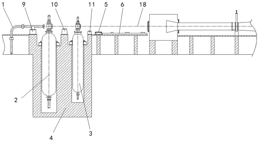 Overall structure of a three-branch series hypersonic wind tunnel