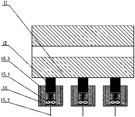 Hydro-generator carbon brush and collecting ring current-carrying frictional wear simulation test device and method