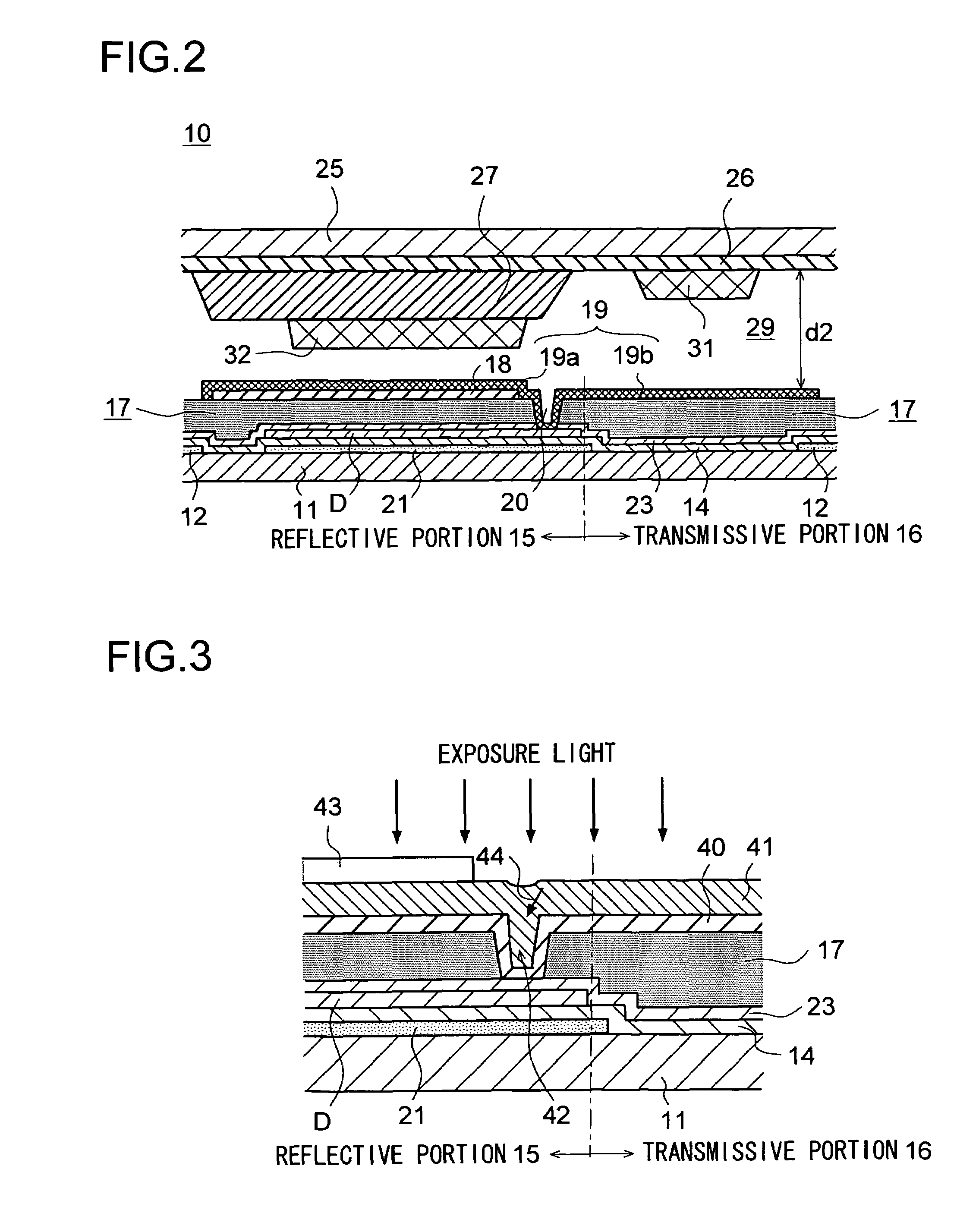 Semi-transmissive liquid crystal display panel