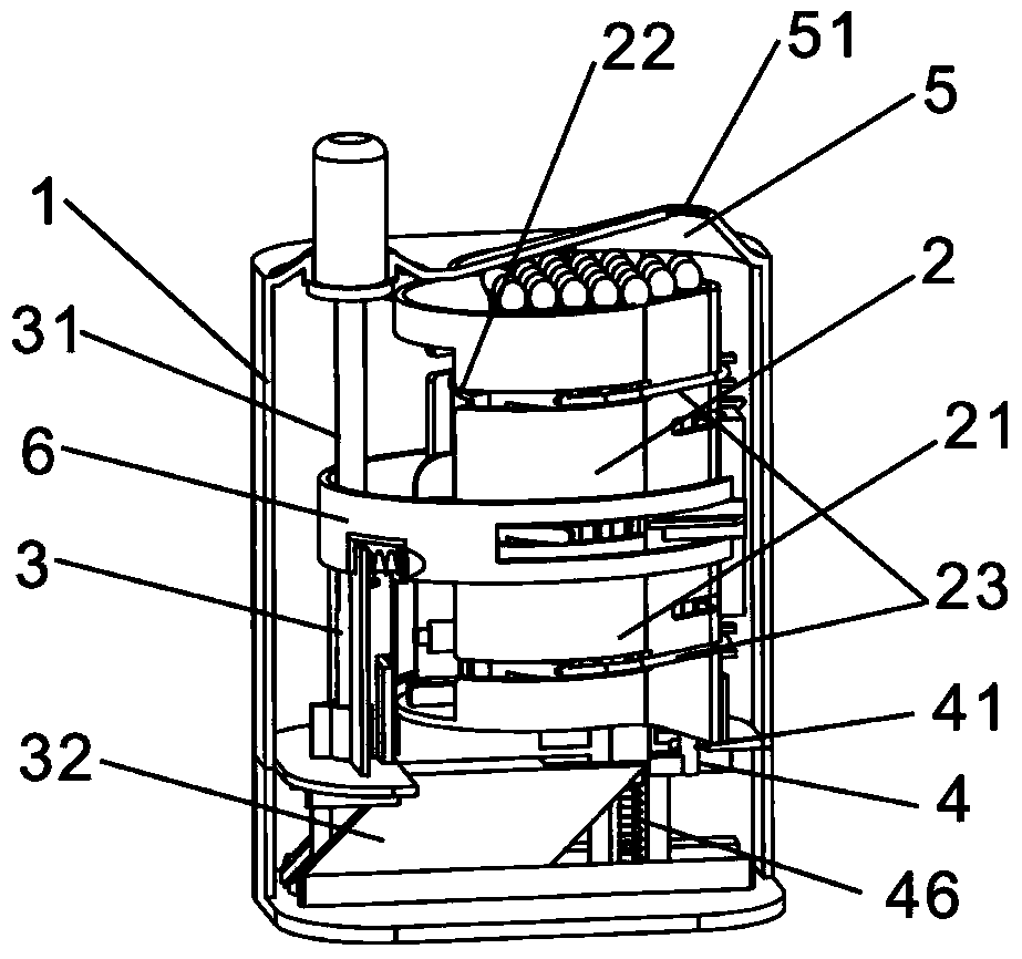 Pressing-type cotton swab box