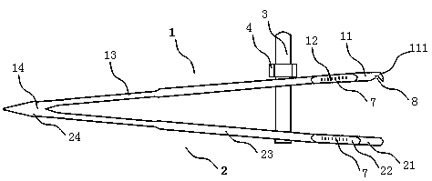 Device for forming linear double eyelids
