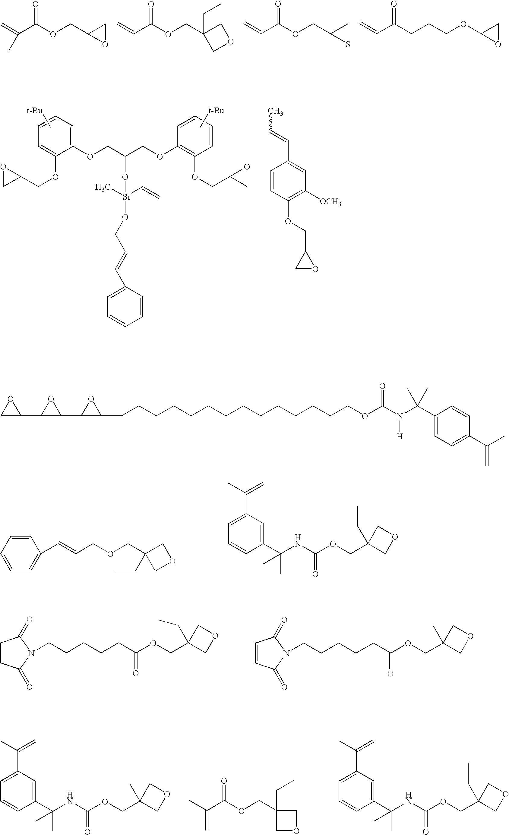 Curable materials containing siloxane