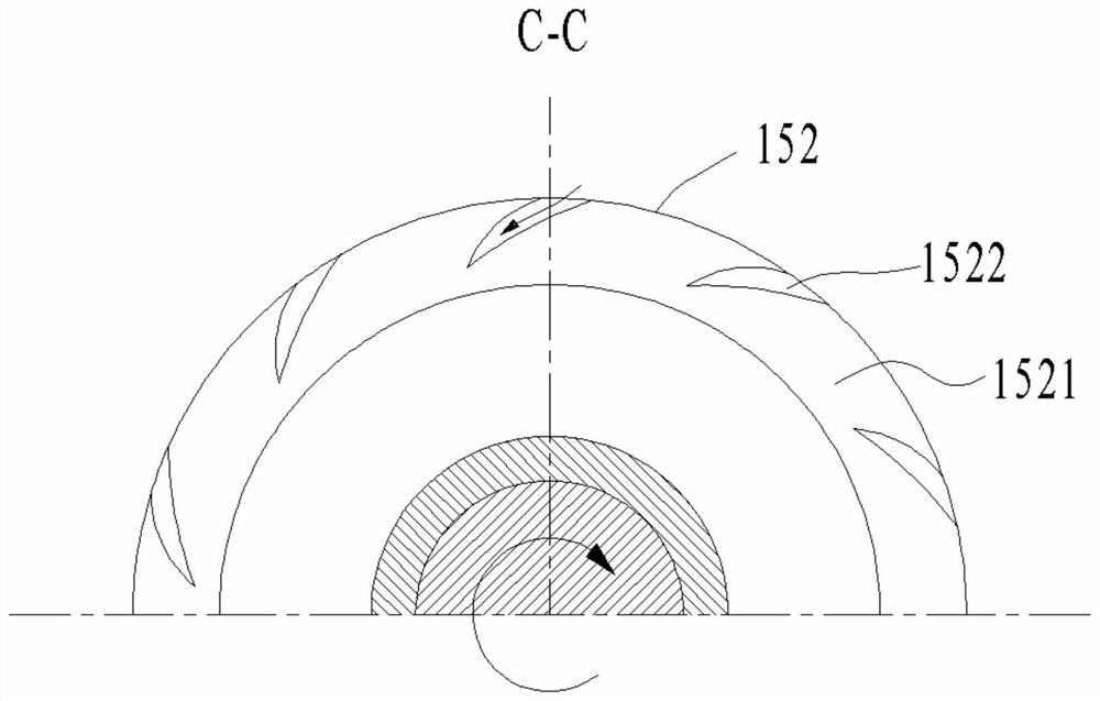 A low-noise canned pump with an axial force balance tube structure