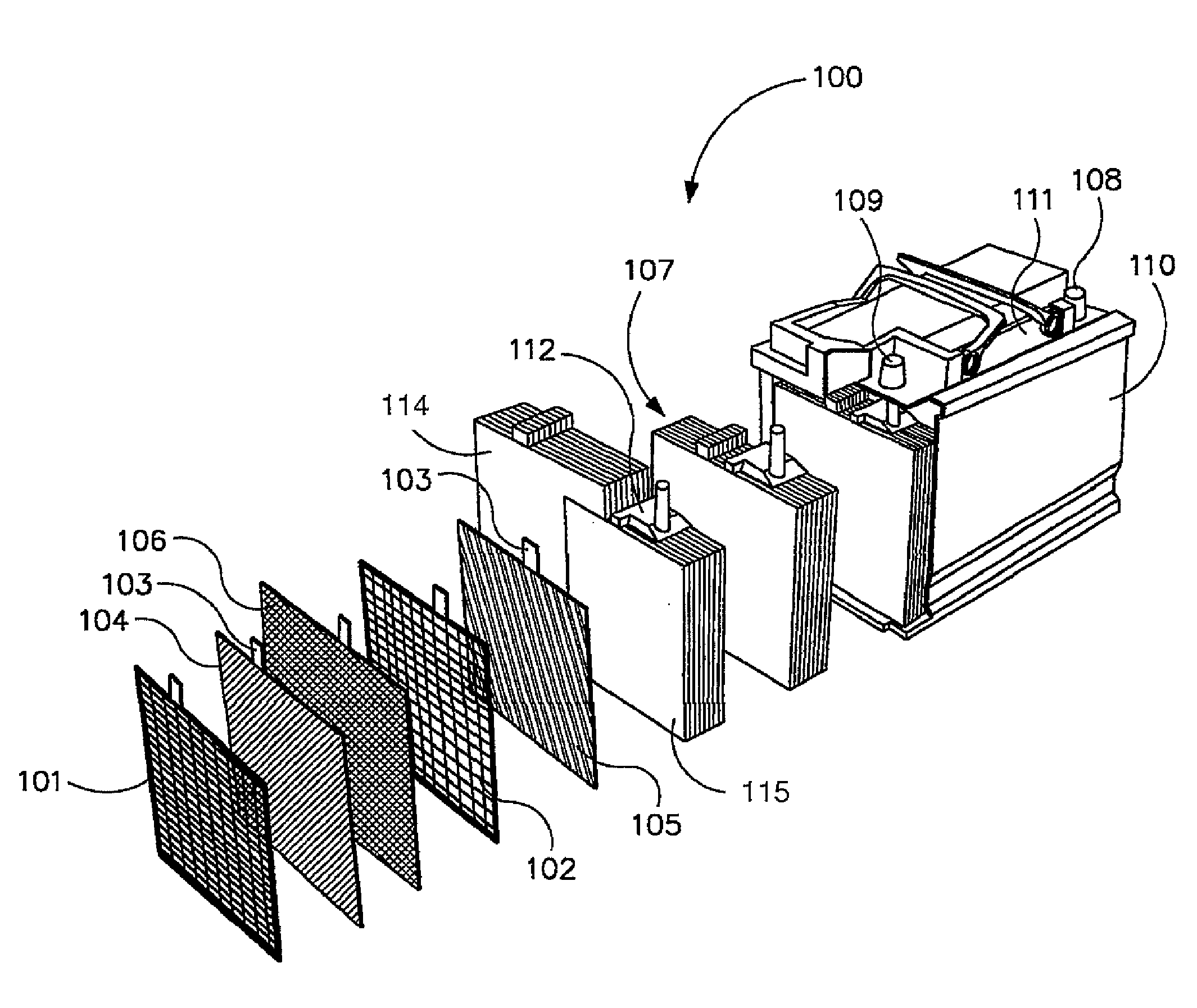 Electrode plate of an electrochemical battery and electrochemical battery comprising such electrode plate