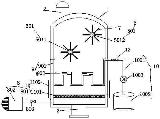 Adjustable-temperature solid phase synthesis apparatus for polypeptide