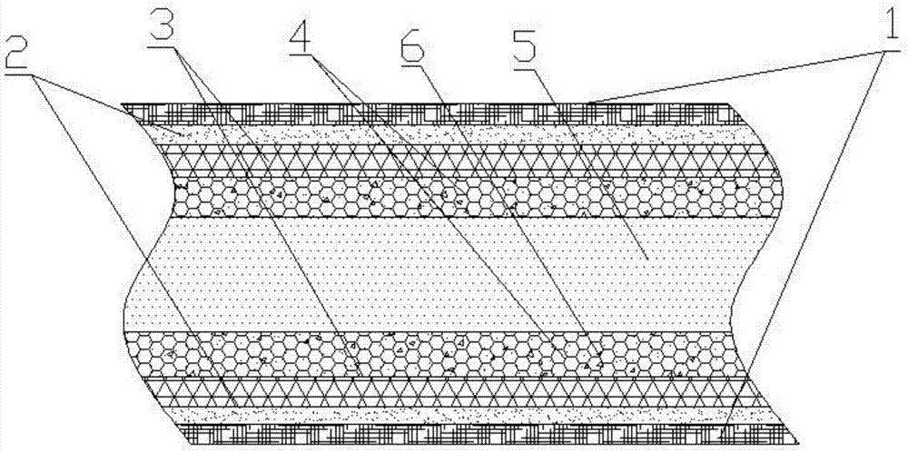Heat-insulated, sound-proof and shock-absorbent fiber mat and preparation method
