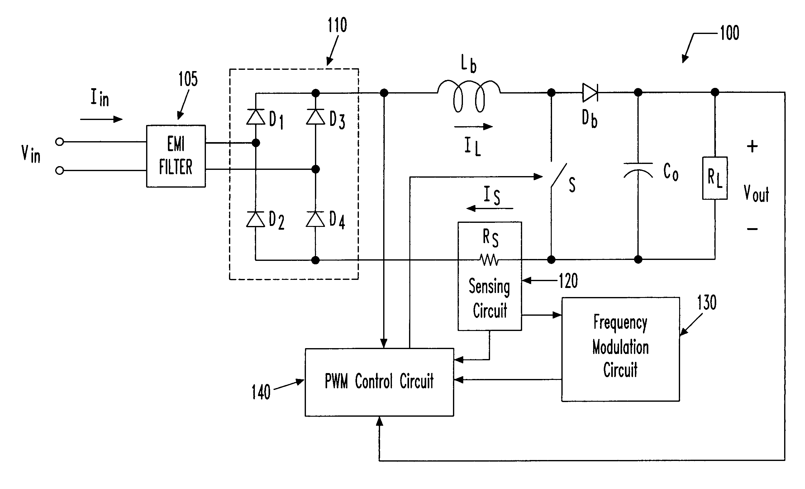Controller for a power factor corrector and method of regulating the power factor corrector