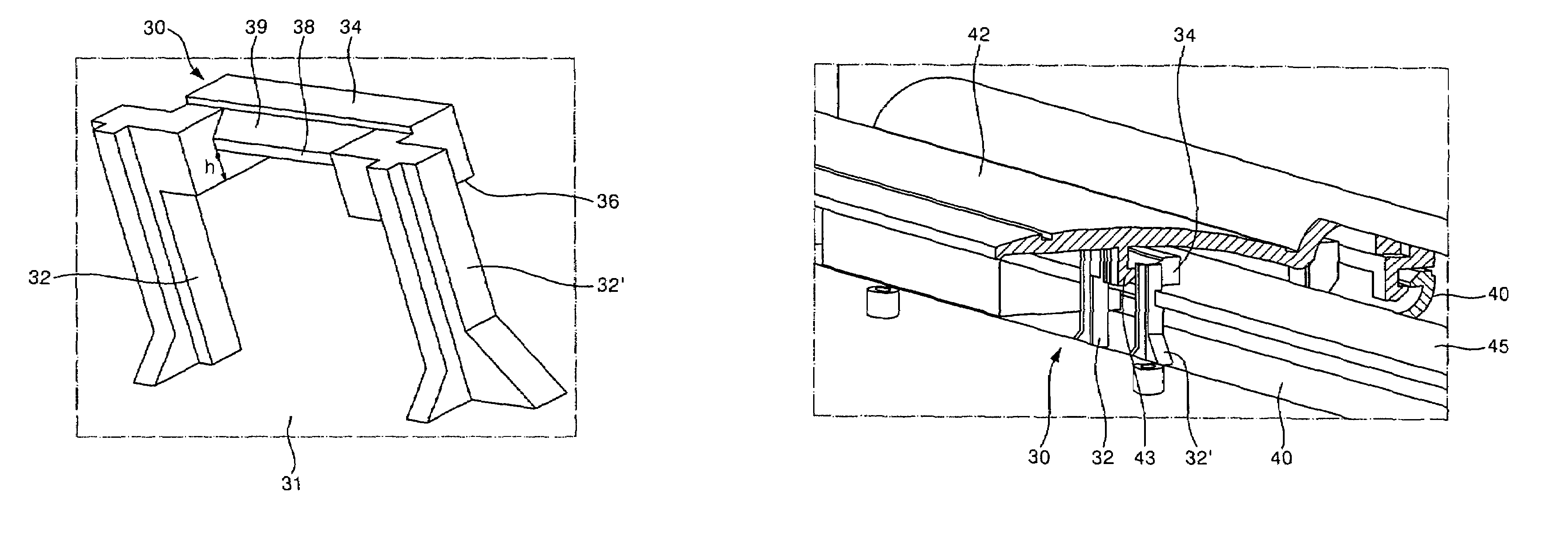 Fastener and display of portable computer using the same