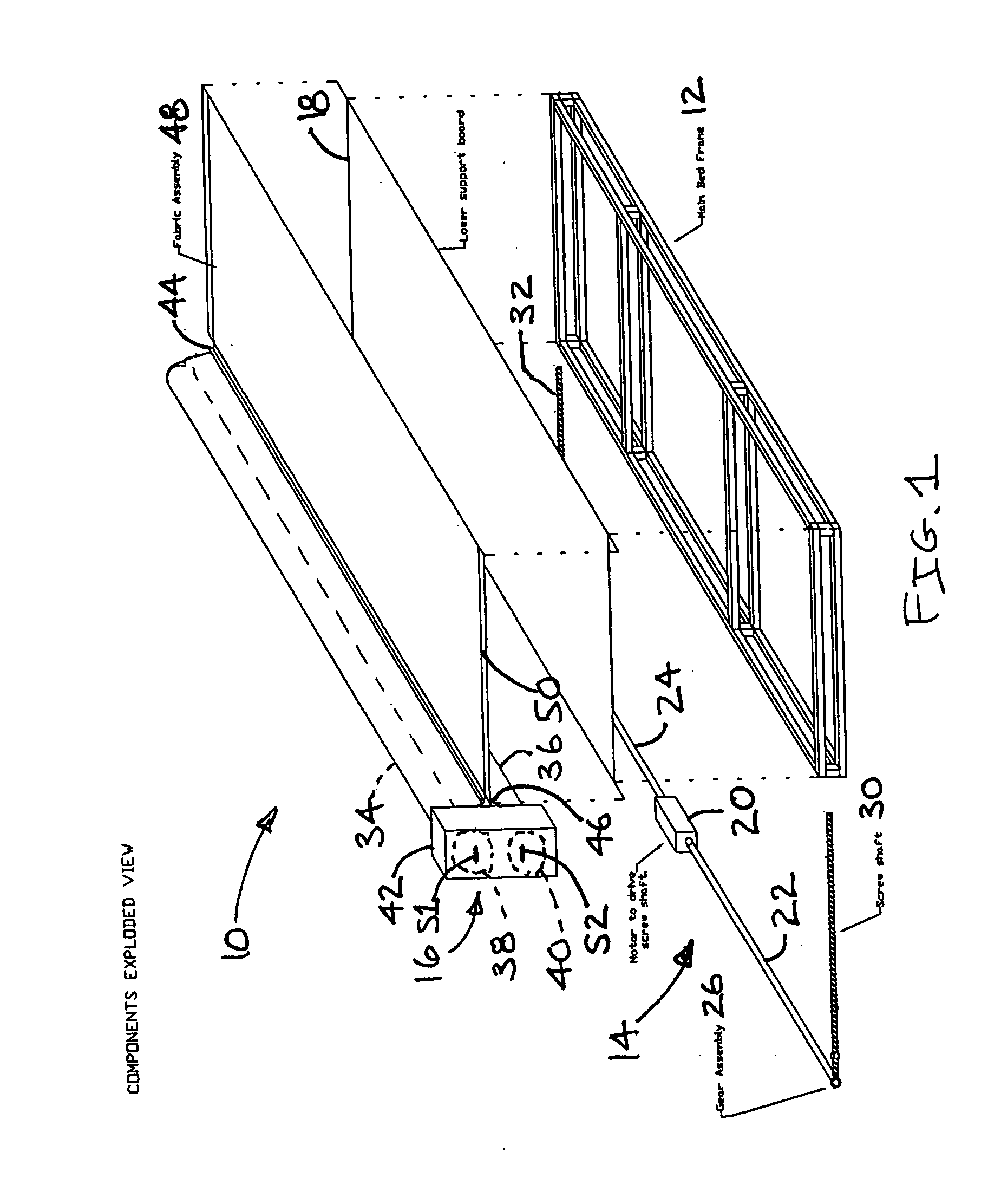 Patient transfer mechanism and gurney equipped therewith