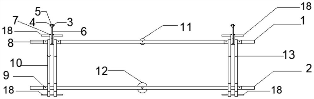 Lateral hoisting tool for prestressed hollow slab