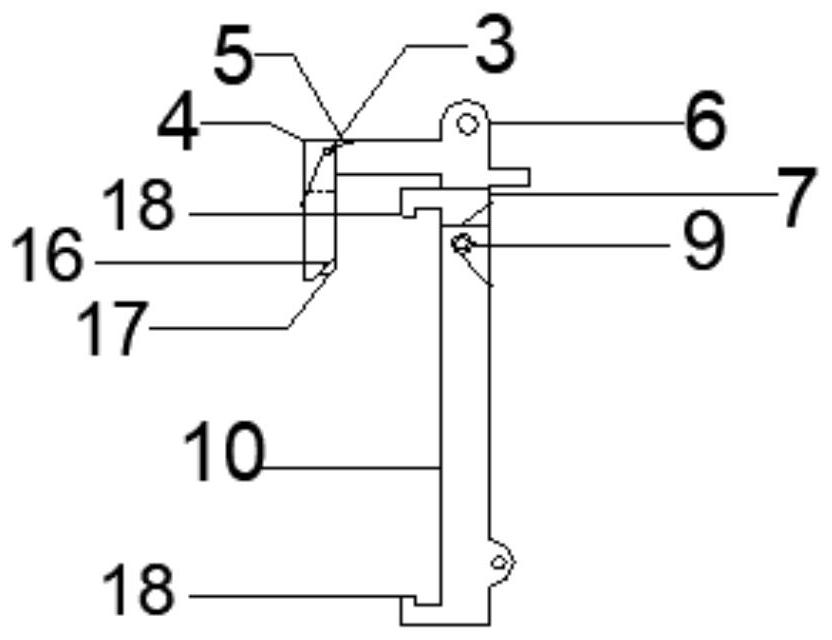 Lateral hoisting tool for prestressed hollow slab