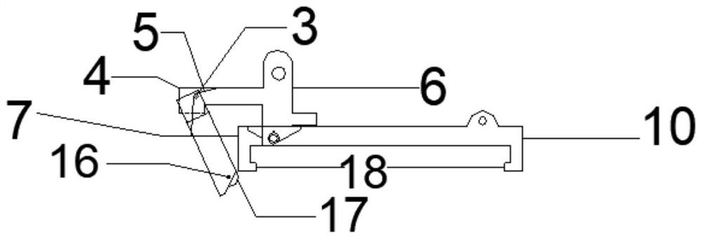 Lateral hoisting tool for prestressed hollow slab