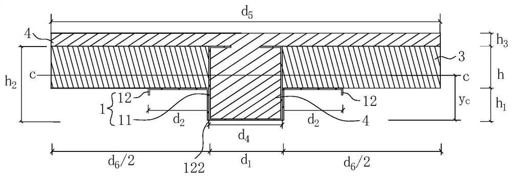 Rigidity judgment method of light assembly type composite floor slab and computer readable storage medium