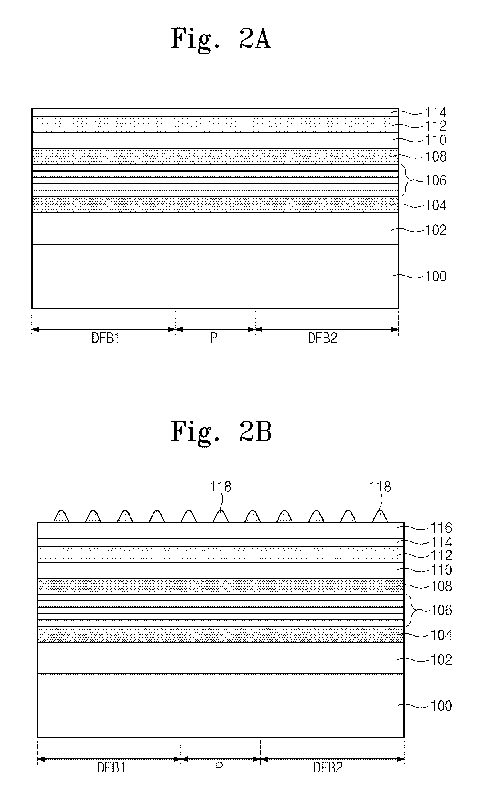 Multiple distributed feedback laser devices