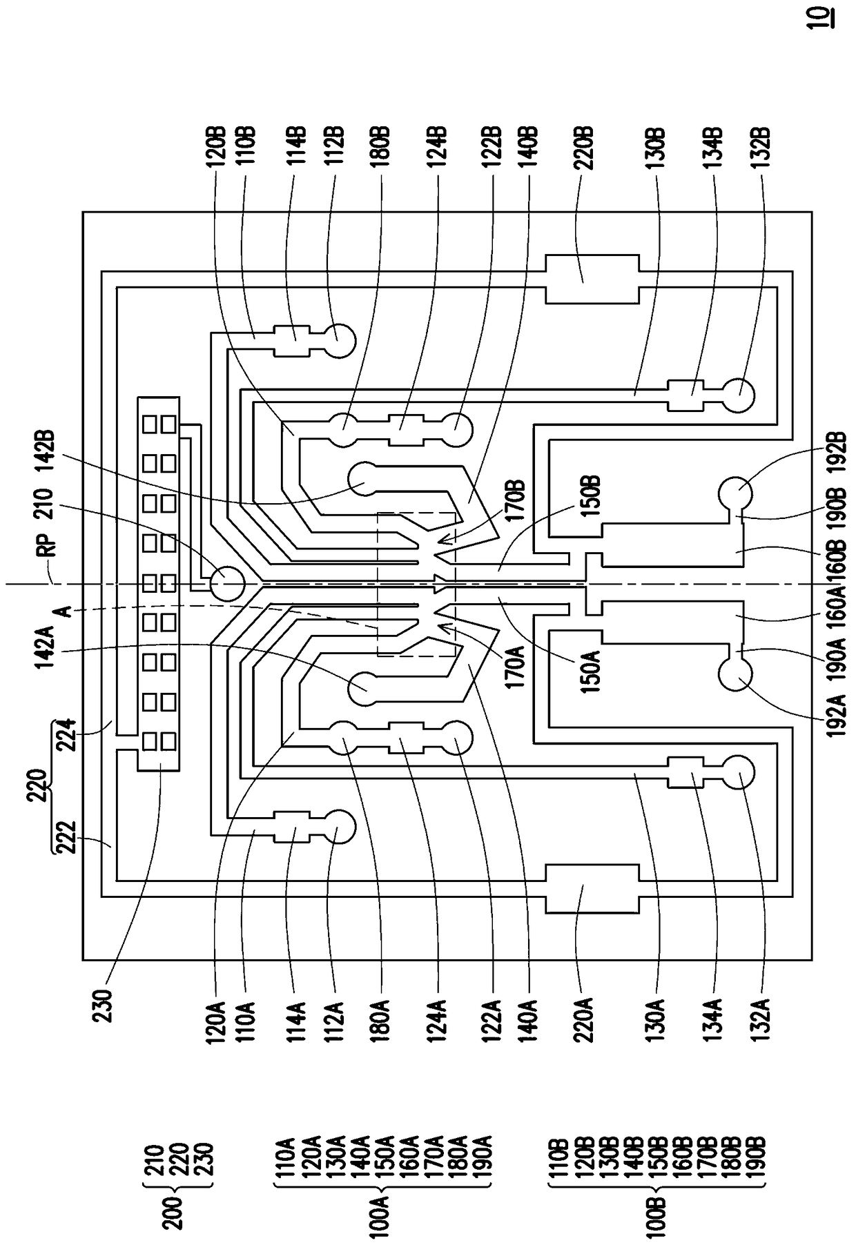 Microfluidic chip, apparatus for enriching cells and method for enriching cells in a microfluidic chip