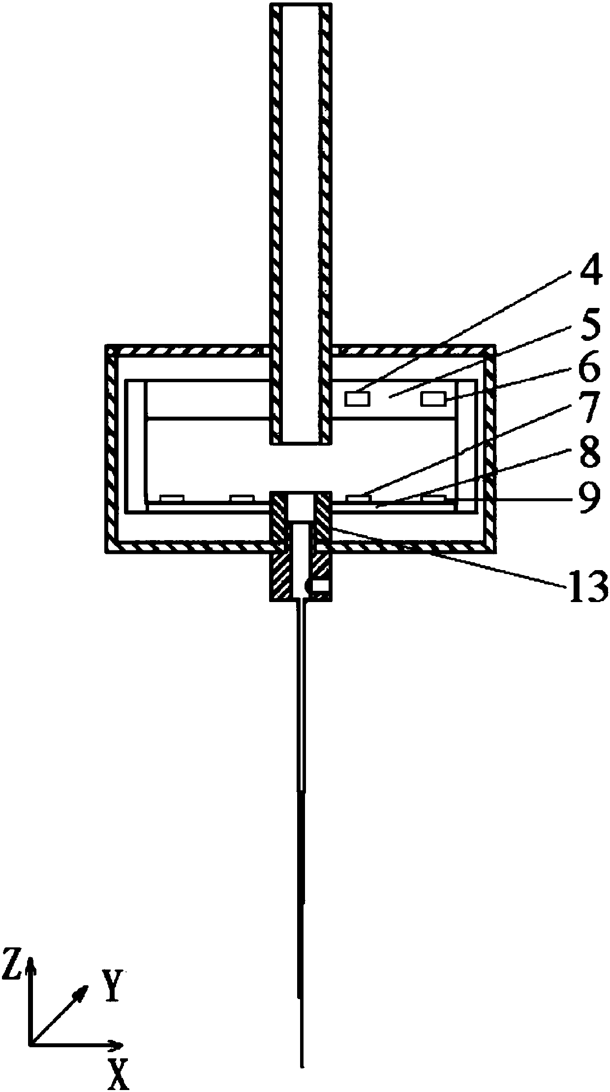 Acupuncture needle capable of measuring six-component micro force of acupuncture manipulation in traditional Chinese medicine