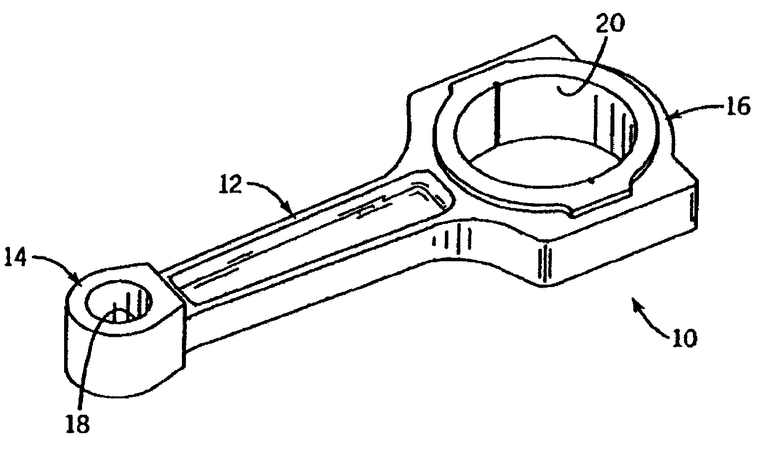 Prealloyed copper powder forged connecting rod