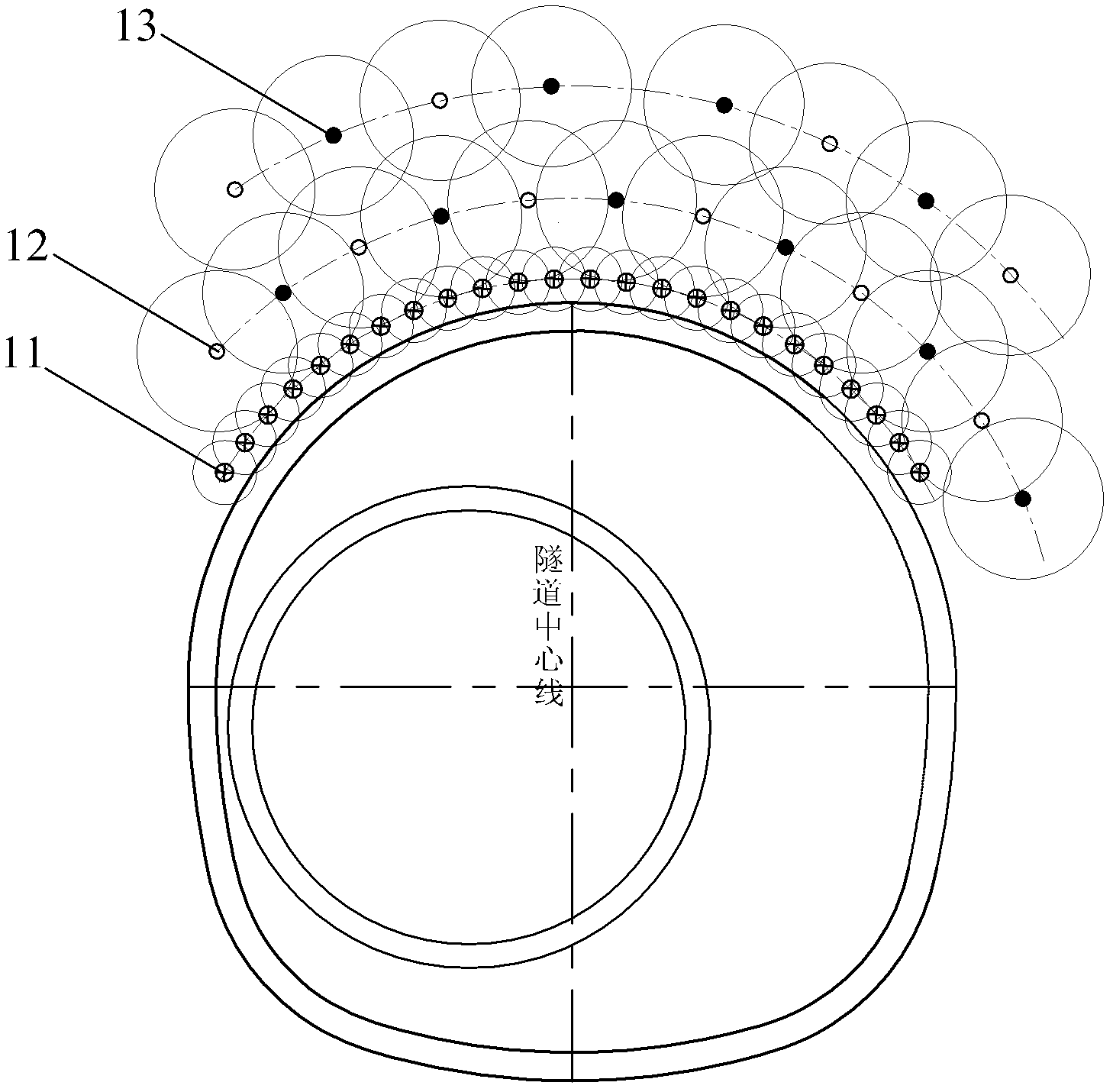Method for constructing subway station by enlarging and digging shield tunnel by adopting mining method