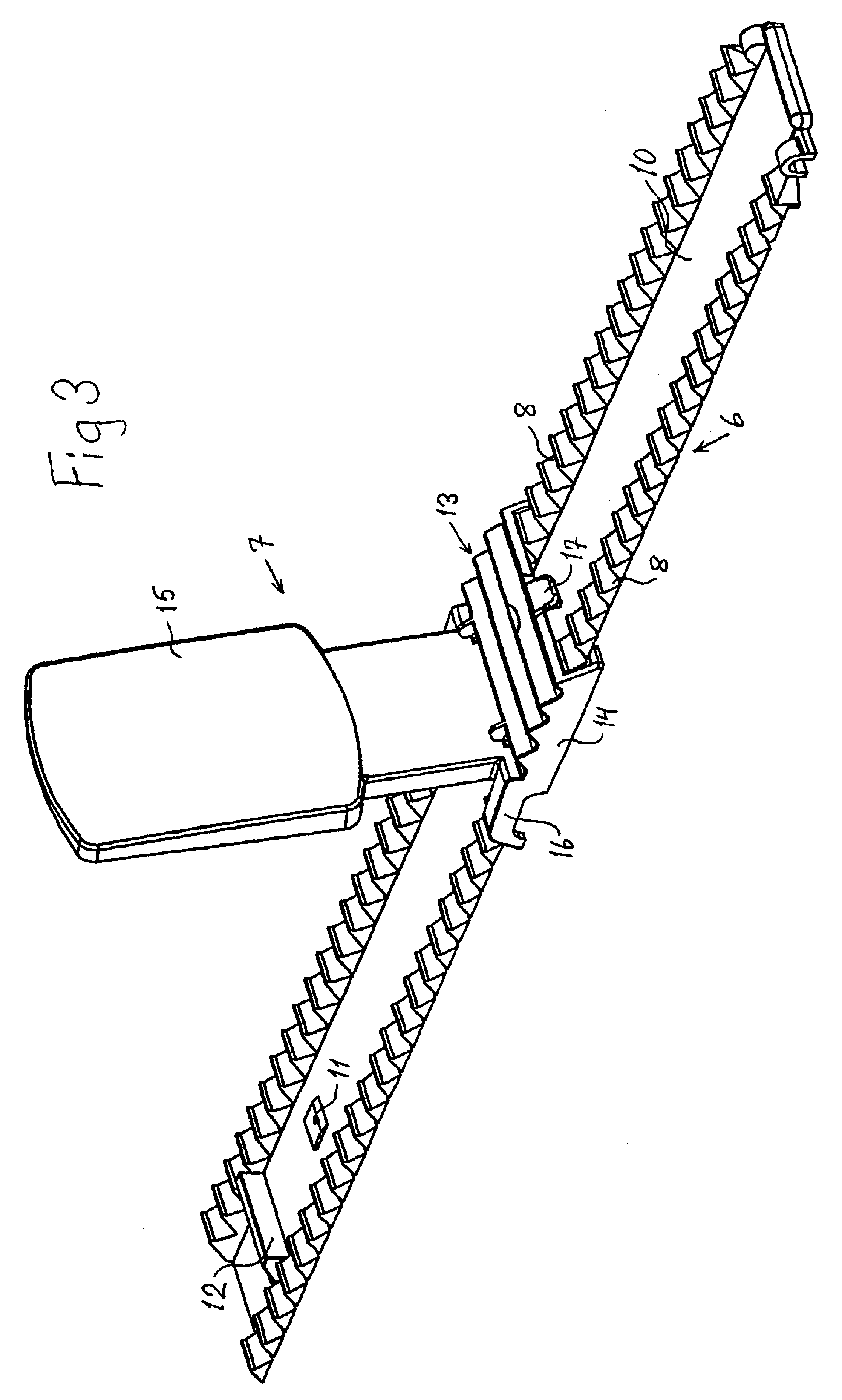 Arrangement in a supporting device for goods