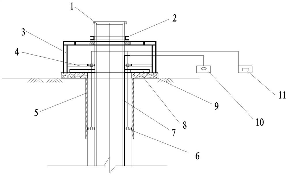 Pile column connection precise positioning pouring system and construction method