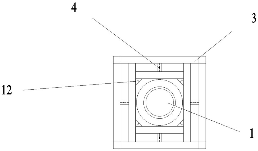 Pile column connection precise positioning pouring system and construction method