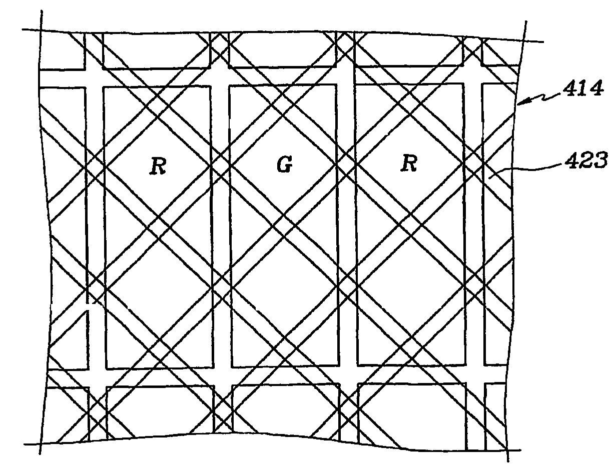 Polarizer, panel for a liquid crystal display, and liquid crystal display, including a scattering layer