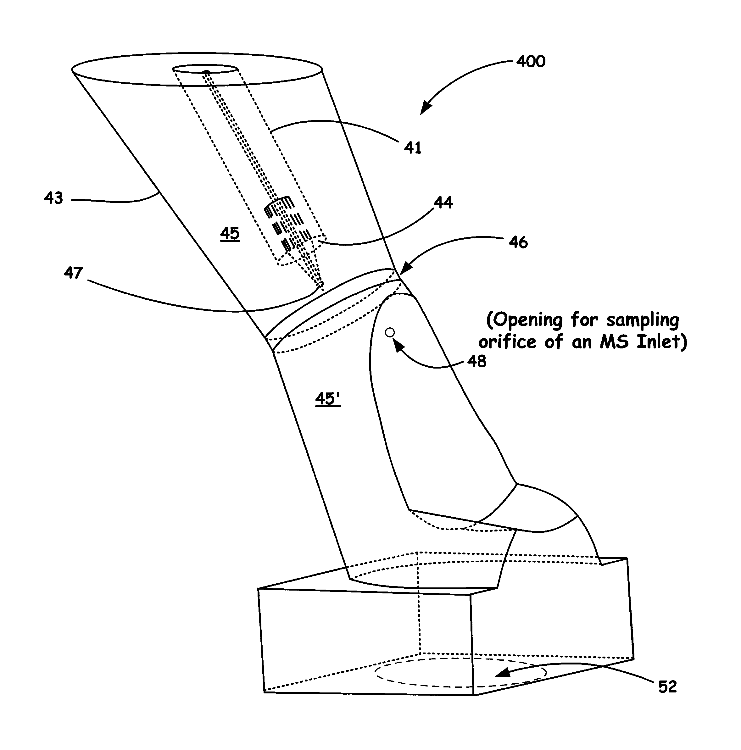 System for Preventing Backflow in an Ion Source