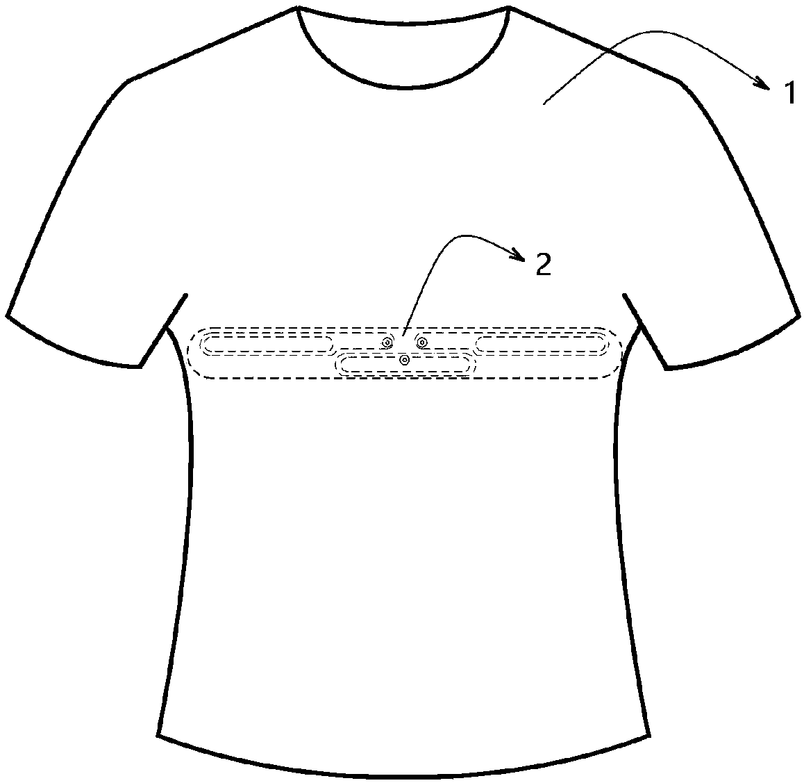 Intelligent electrocardiogram undergarment and forming process thereof