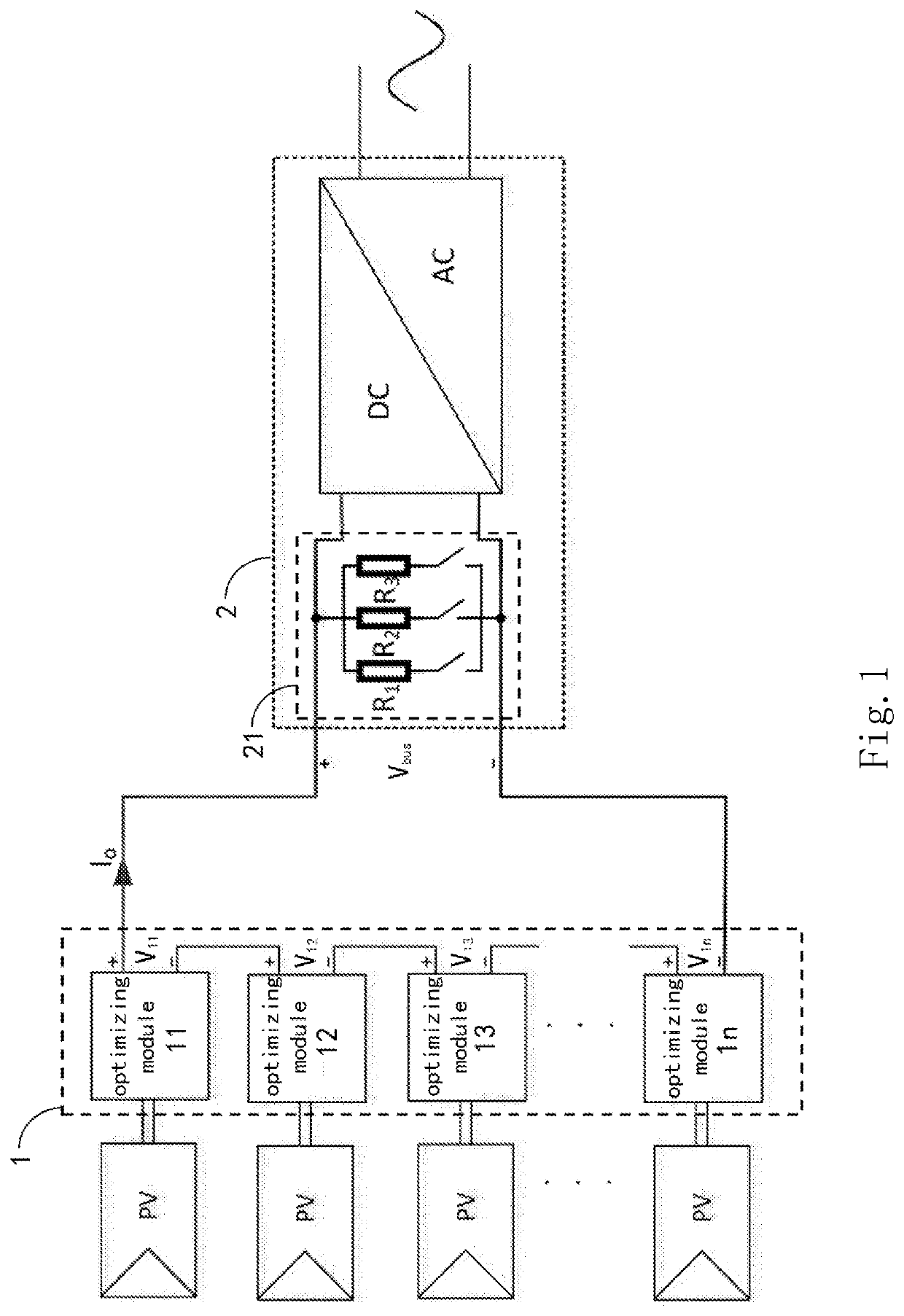 Photovoltaic inverter system and method for controlling the same