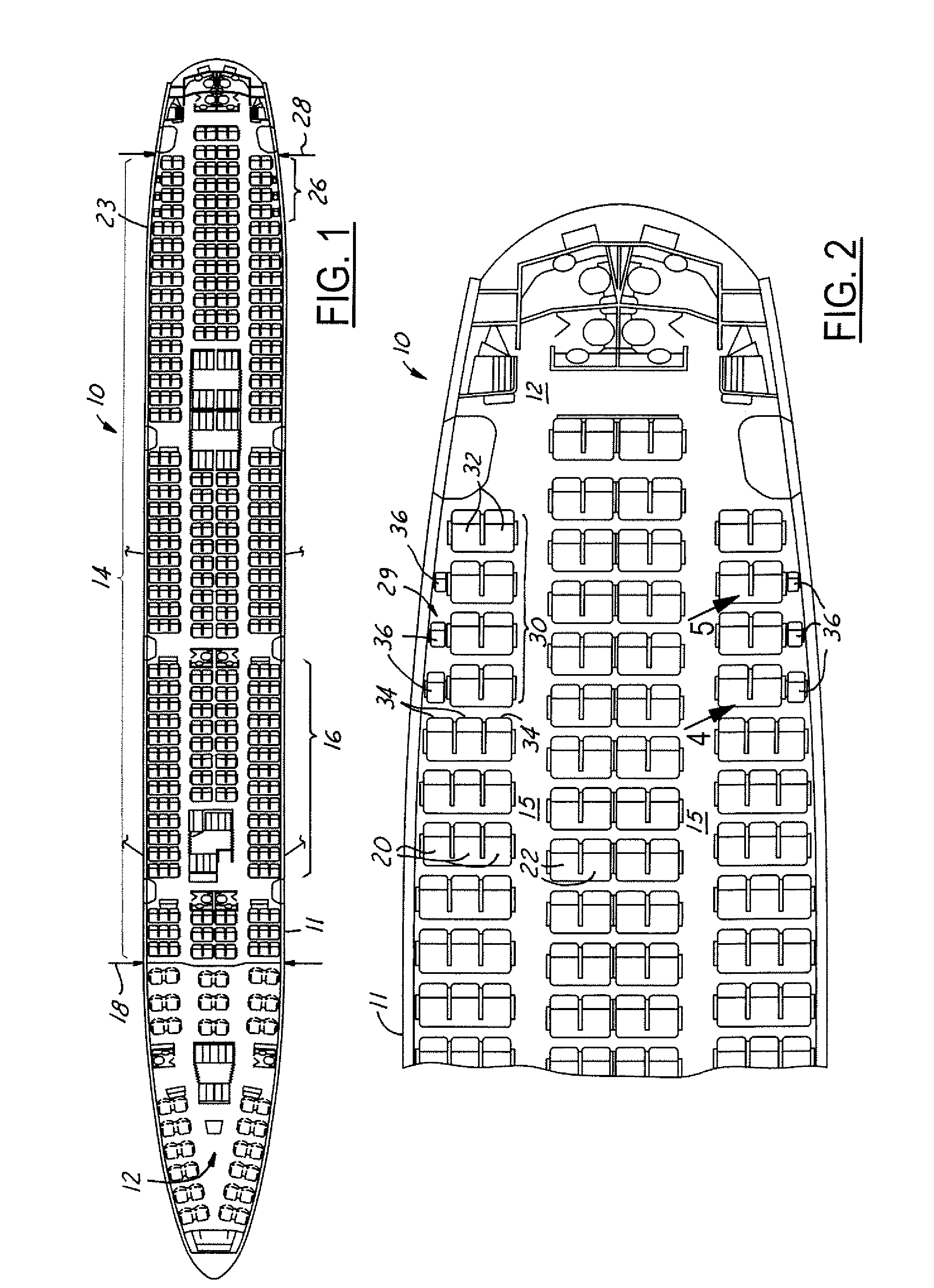 Aircraft youth seat/family seating arrangement