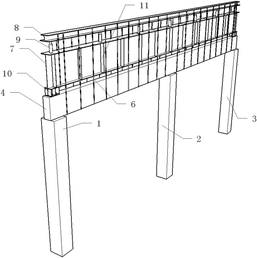 Reinforcement structure and reinforcement method for column removal of top layer of building structure