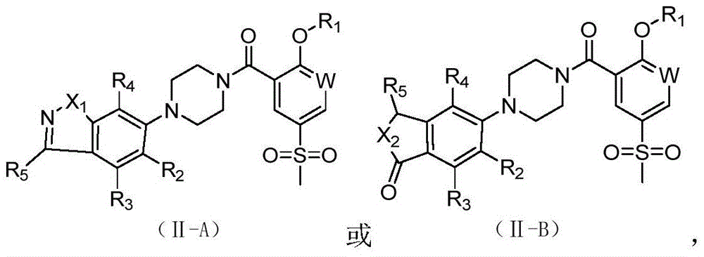 2-Substituted-oxy-5-methylsulfonyl aryl piperazine acidamide analogue and preparation method and application thereof