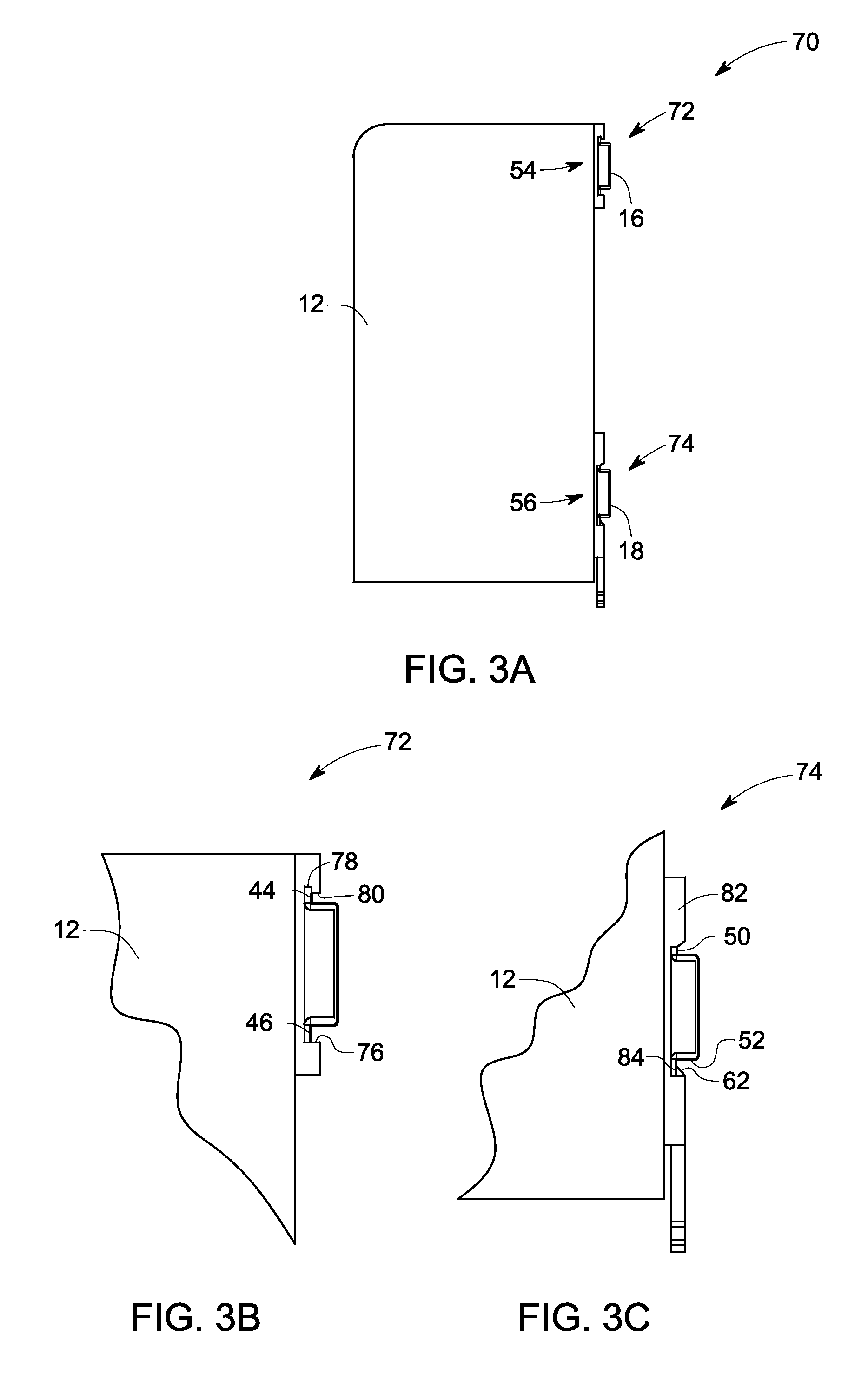 System for securing a device using two din rails