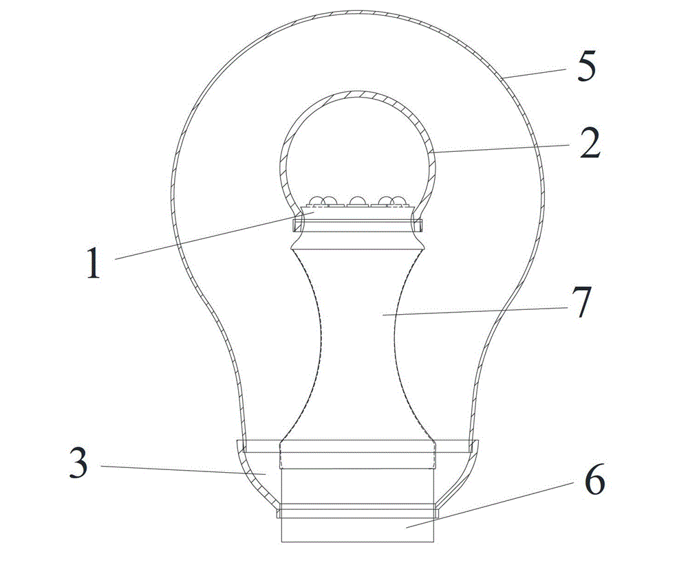 Heat conduction connector for lamp and lamp including same