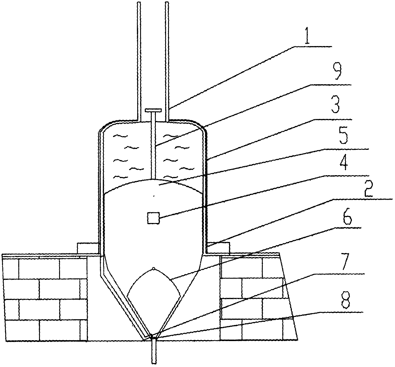 Automatically opened and closed flat-bottom valve gate