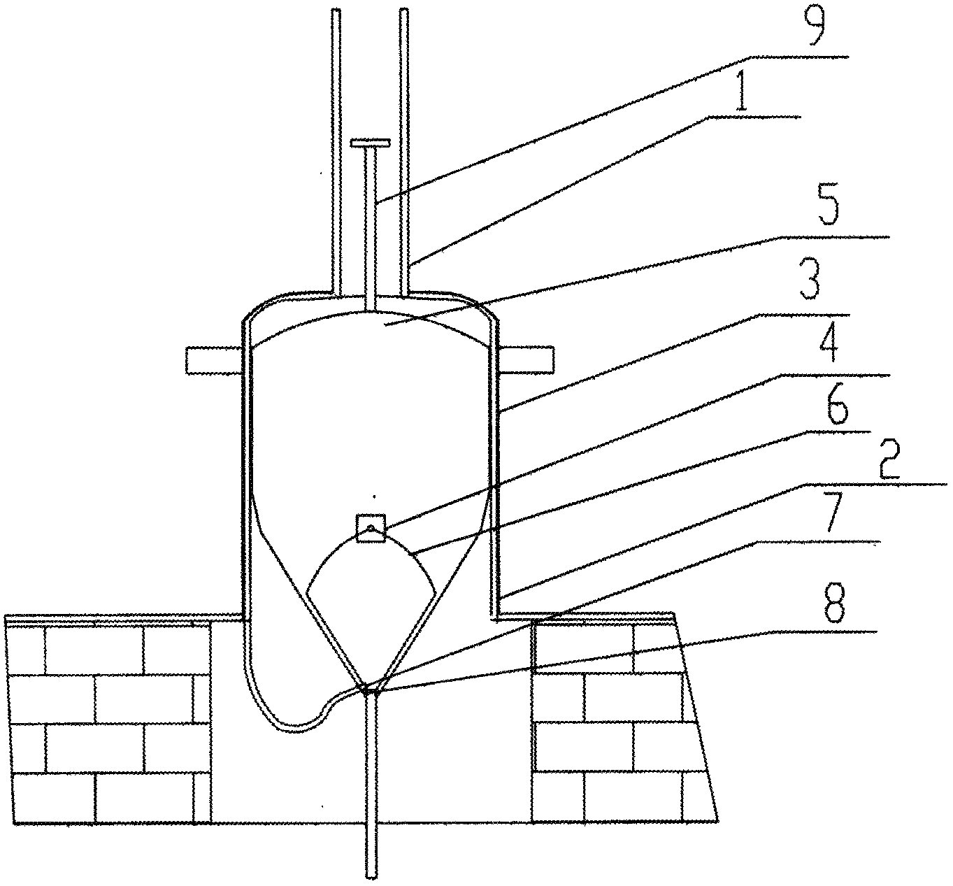 Automatically opened and closed flat-bottom valve gate
