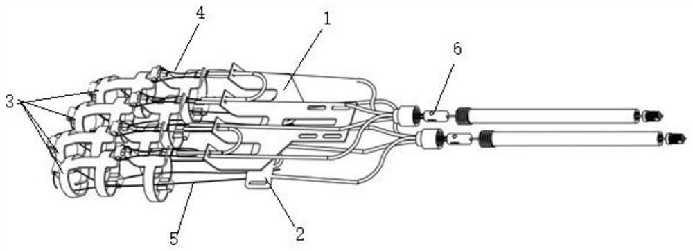 Rigid-flexible hand exoskeleton based on line driving