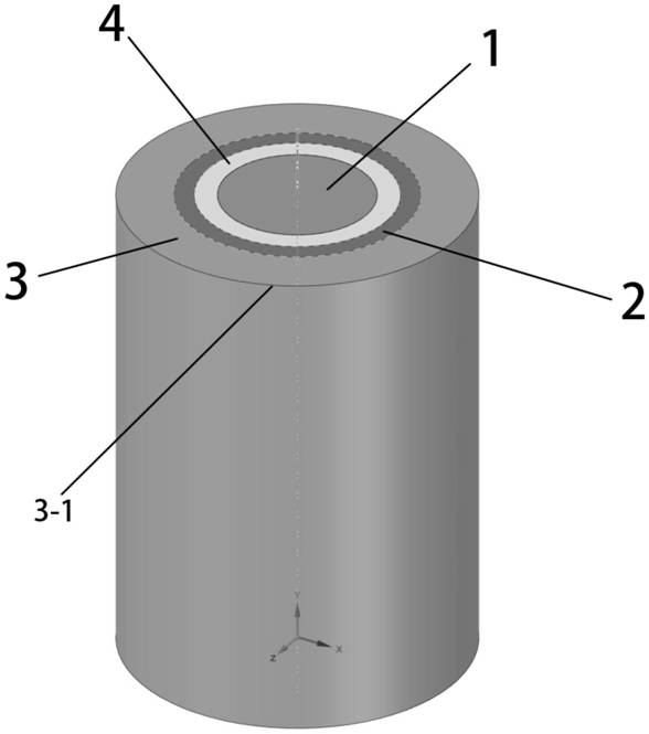 Method for preparing explosive composite rod in local vacuum environment