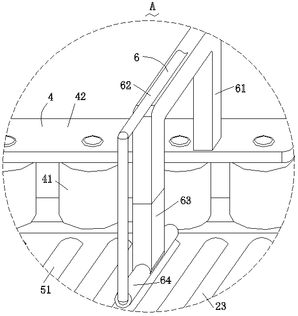 Auxiliary feeding and discharging device of numerical control synchronous bending machine