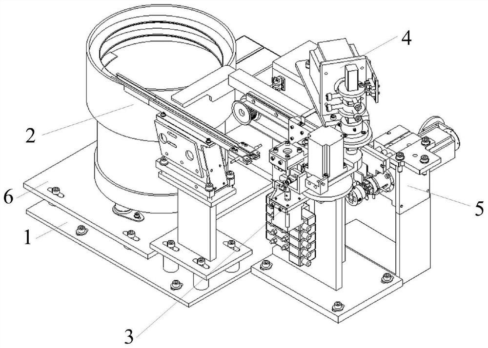 A method for auxiliary serial connection of double-hole octagonal crystal beads with automatic feeding