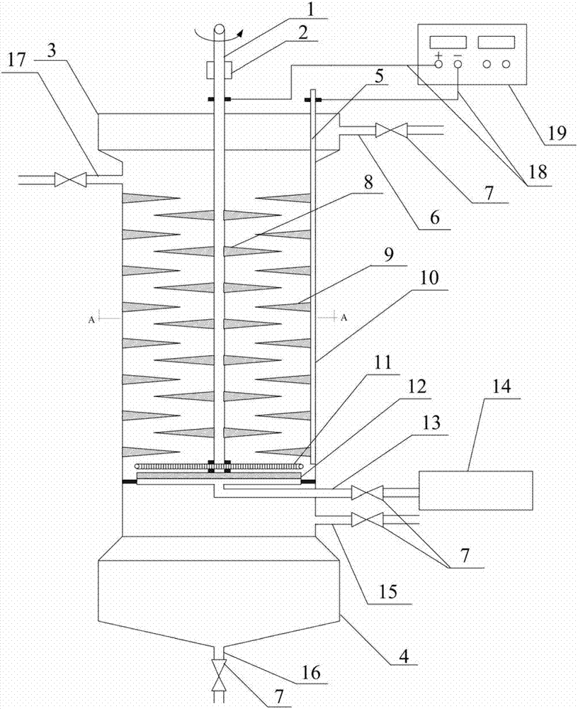 Electric flocculation device for separation and collection of industrial air-assisted microalgae water