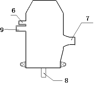 Test device for simulating smelting and tapping processes of rotary furnace