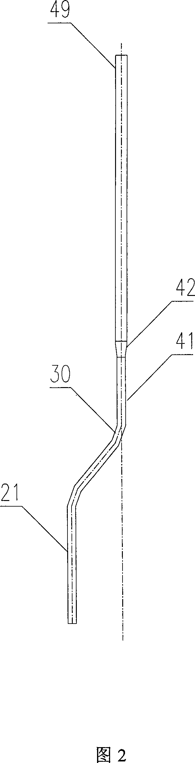 Novel configured single-stroke furnace tube ethylene cracking furnace