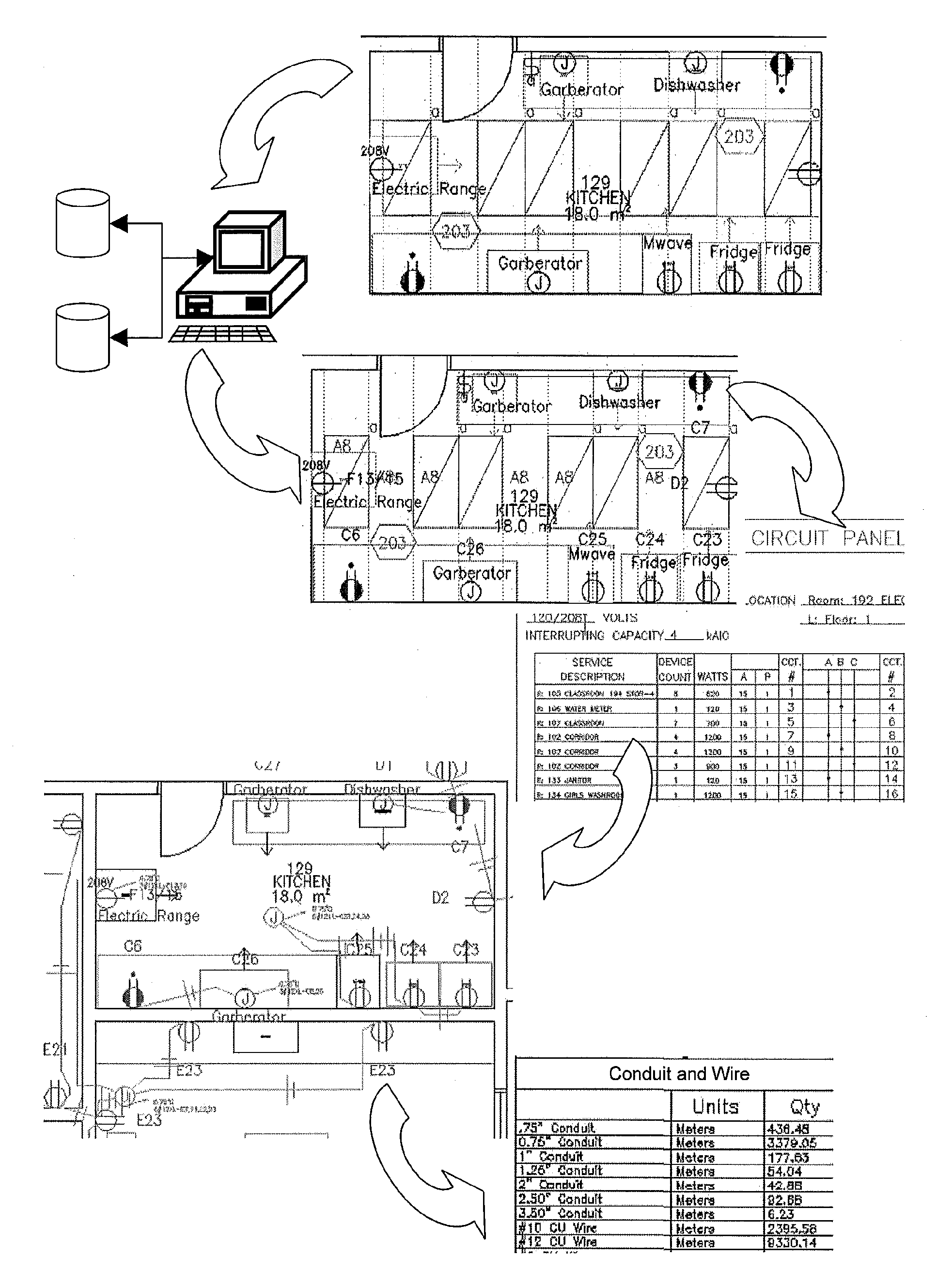 System and process for client driven automated circuiting and branch circuit wiring